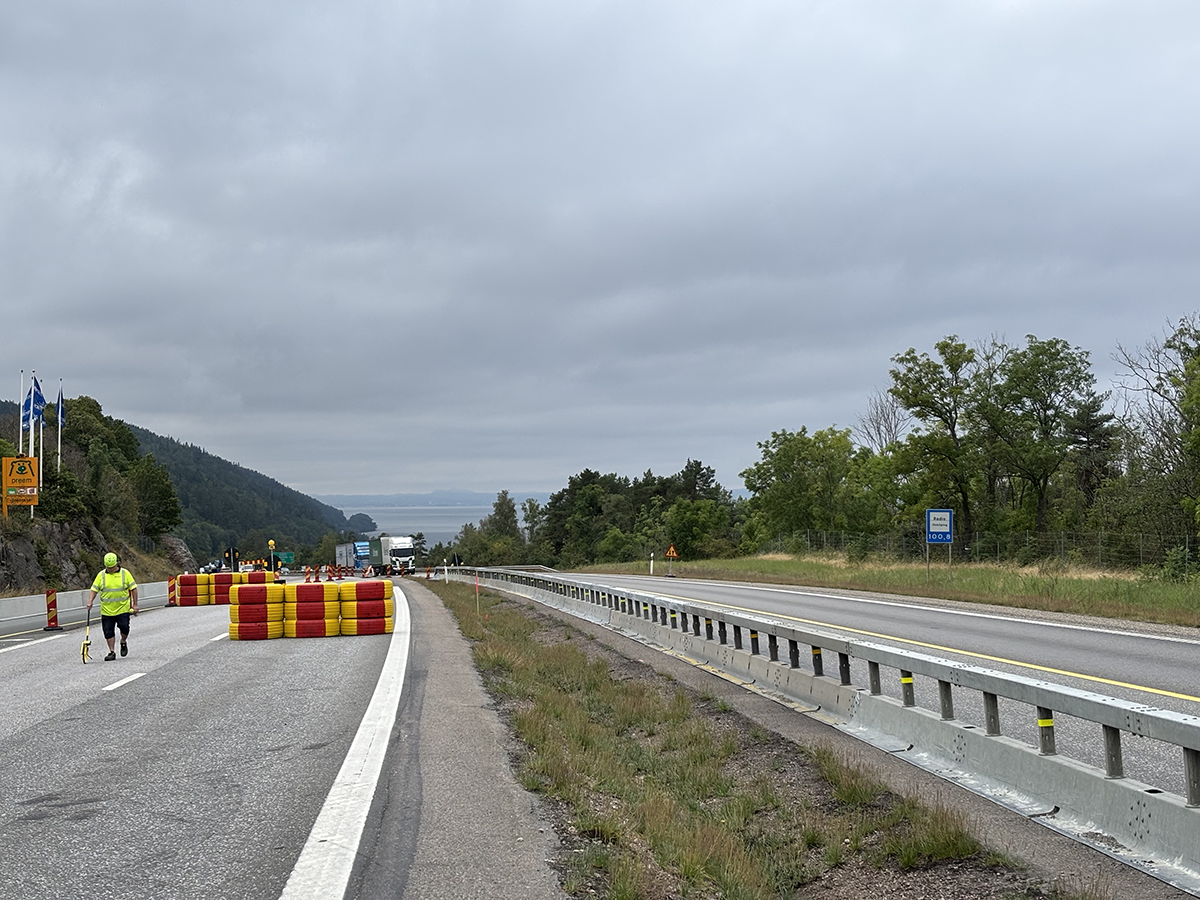 Samarbete över gränserna säkrar Saferoads helhetsleverans på E4 Huskvarna–Vättersmålen