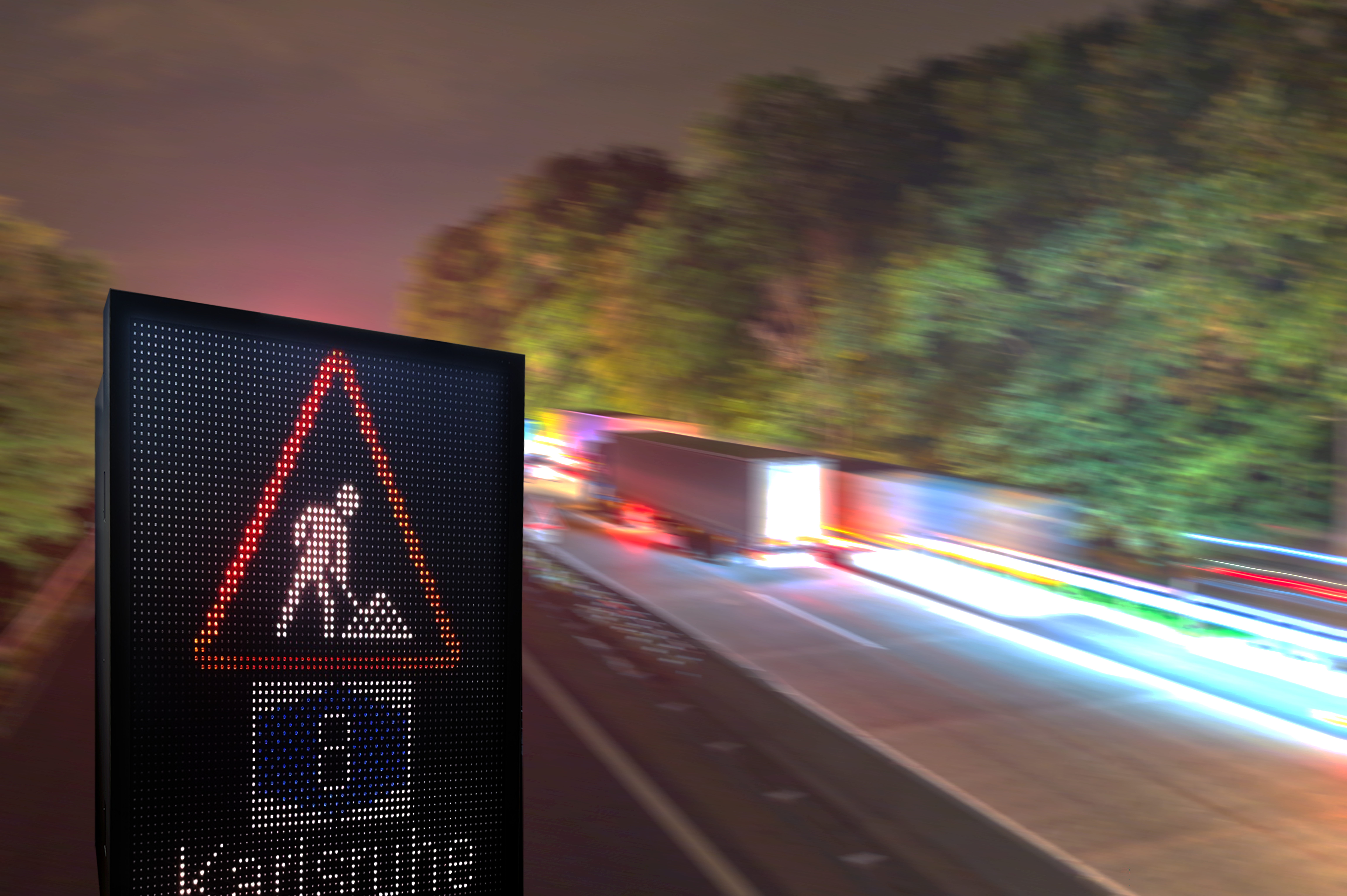 Improved traffic flow on B297 Göppingen with innovative LED signs
