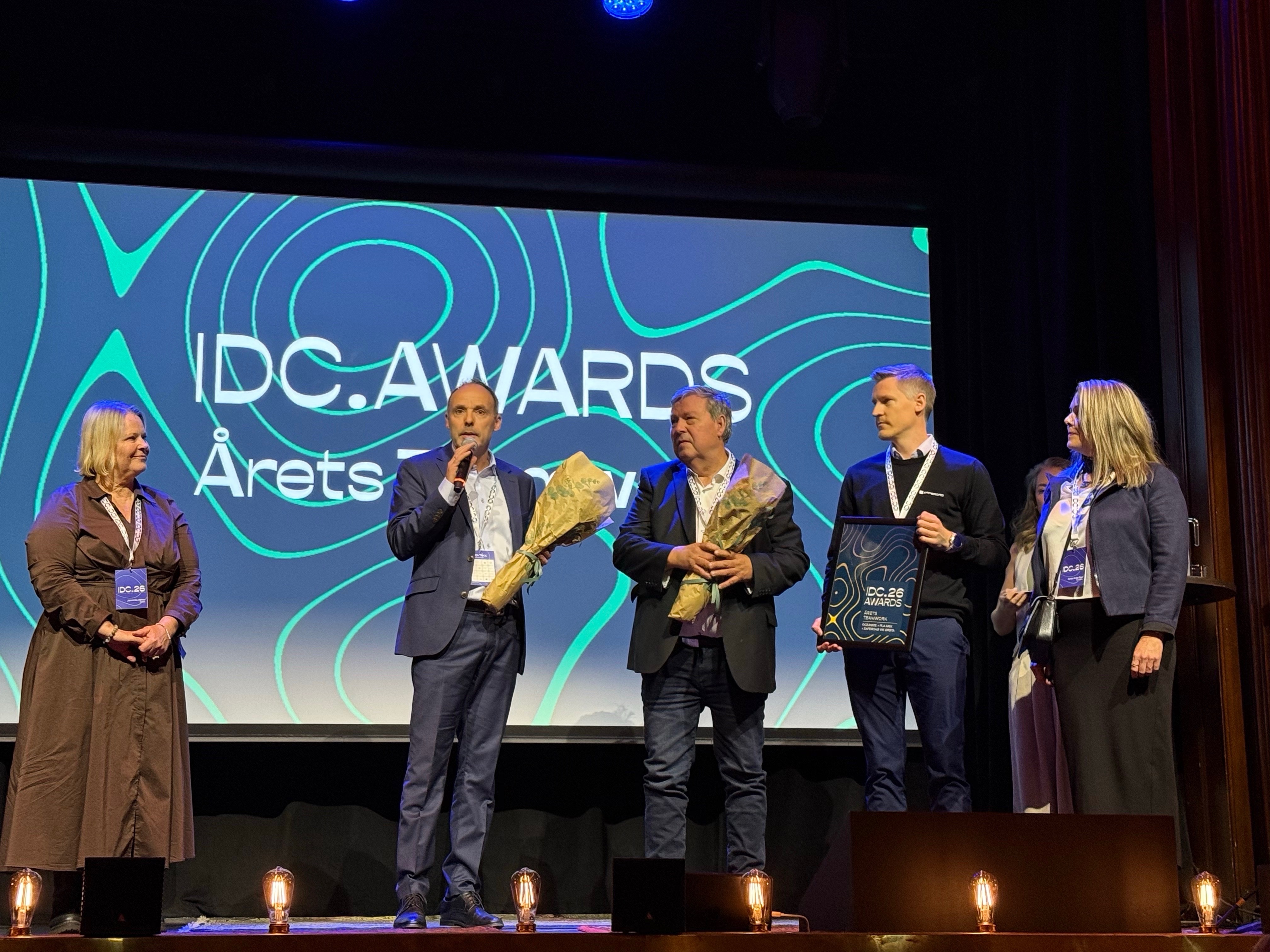 Winner of Teamwork of the Year at IDC